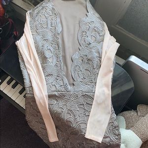 Misguided see thru arms dress